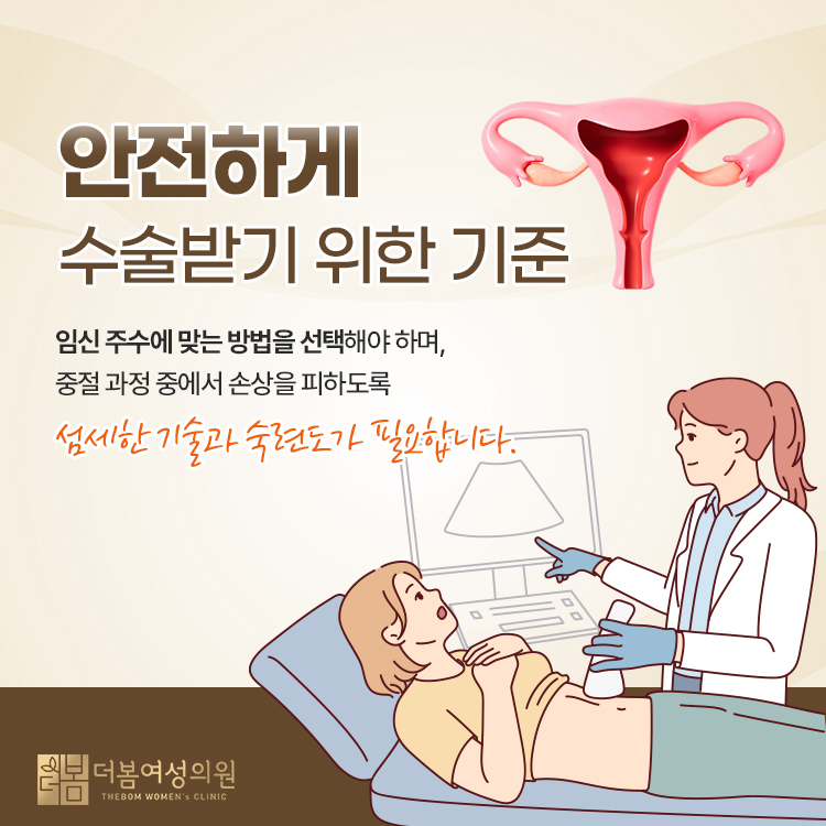 임신중절수술, 왜 임신 주수에 따라 방법이 달라지나요? 관련 해부 구조 그림